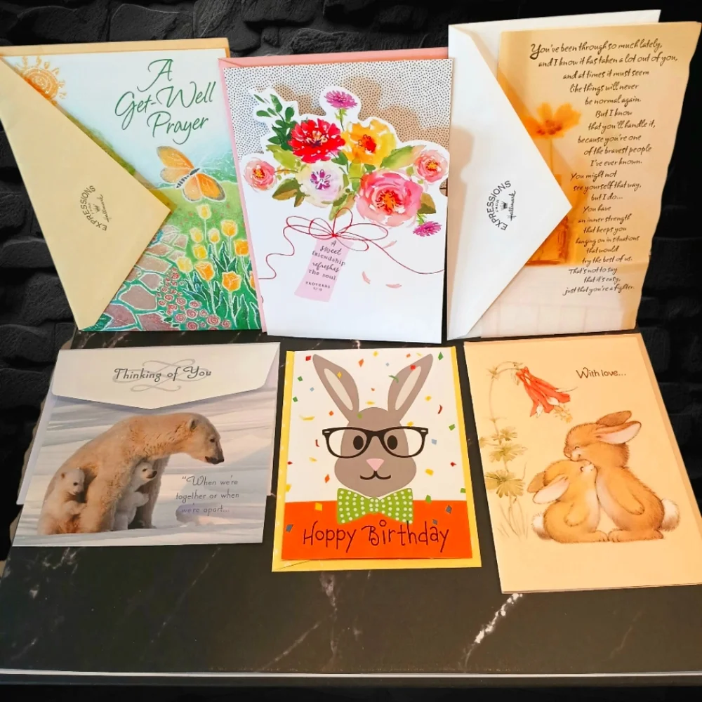 Greeting Cards, Lot Of 75, Assortment Contains; Birthday, Get Well, and More...